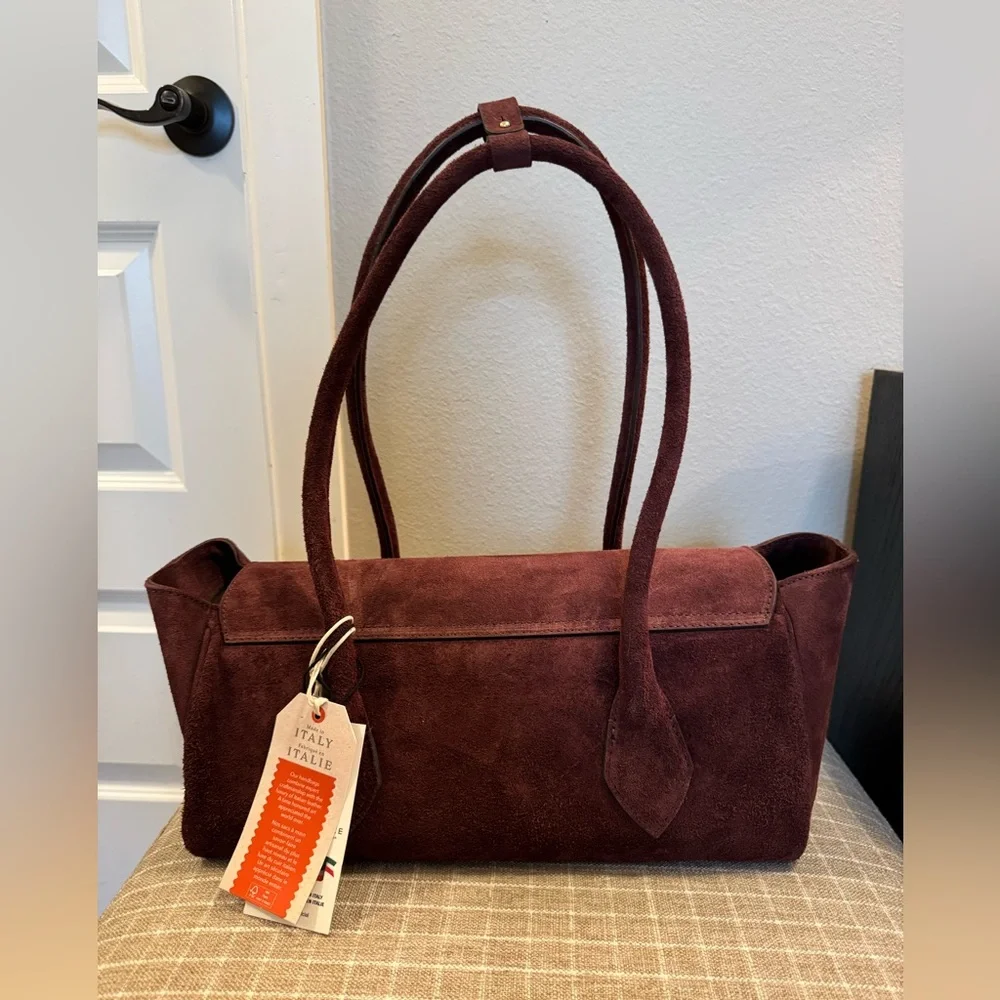 Divina Firenze East West Suede Bag - Picture 2 of 9